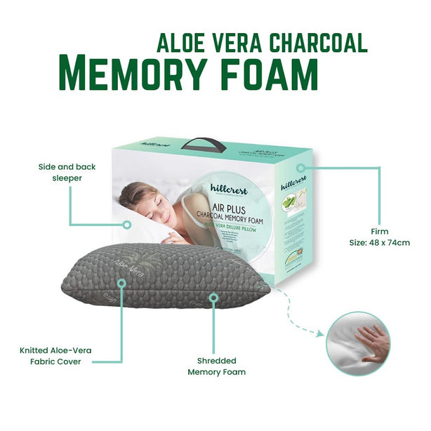Hillcrest Aloe Vera Charcoal Memory Foam