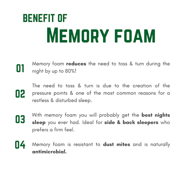 Hillcrest Aloe Vera Charcoal Memory Foam