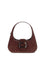 Roger Vivier Mini Belle Vivier Turtle Hobo Shoulder Bag - R822(Kraft Ch)+R802(Bordeaux Sc)