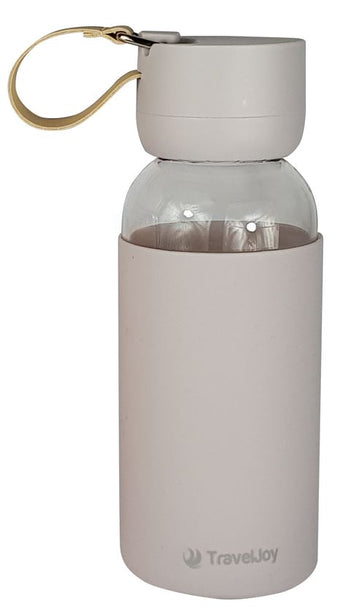 Travel Joy Glass Bottle with Silicone Sleeve (400ml)