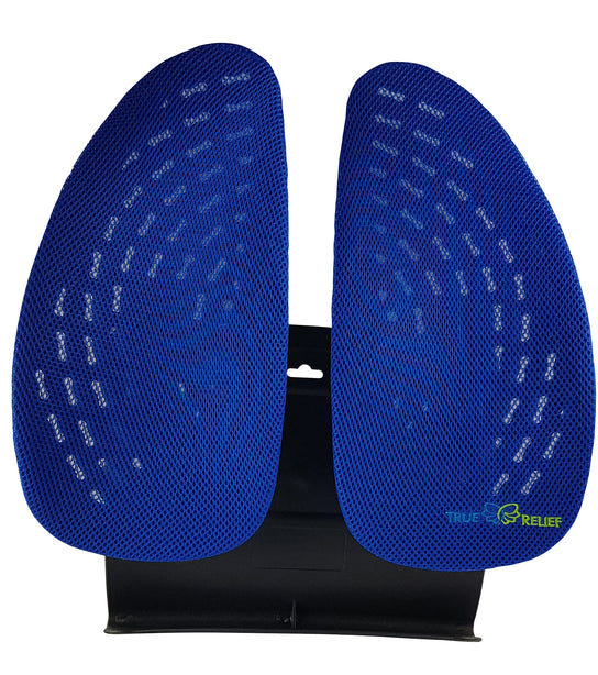 True Relief Double-Wing Back & Lumbar Support with Adaptive Spring + Free Breathable Mesh Cover