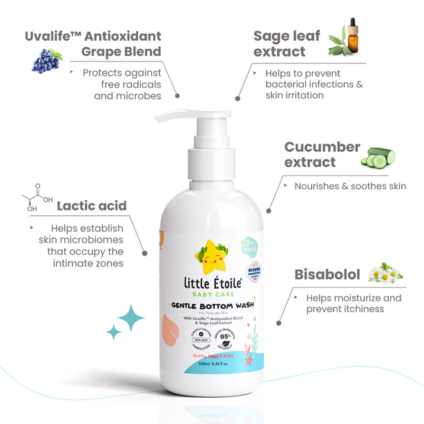 Little Etoile Gentle Bottom Wash For Delicate Skin (2+ Years)