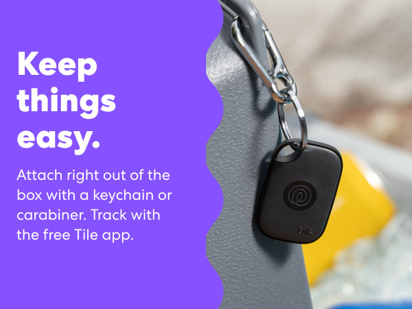 TILE PRO (2024) BLUETOOTH TRACKING DEVICE - BLACK AND WHITE, 2 PACK