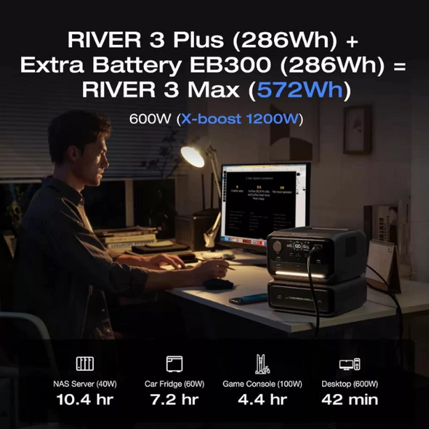 EcoFlow River 3 Plus Extra Battery EB300