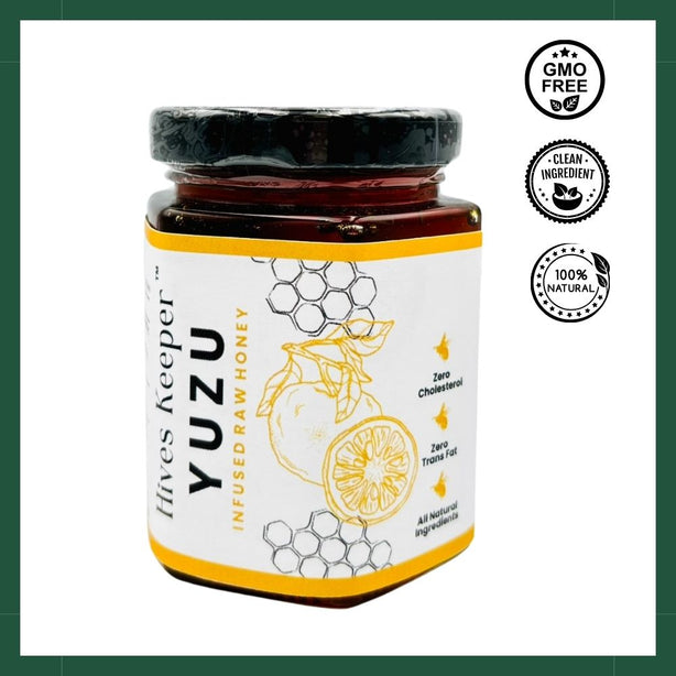Hives Keeper Premium Yuzu Raw Infused Honey 250g