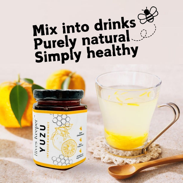 Hives Keeper Premium Yuzu Raw Infused Honey 250g