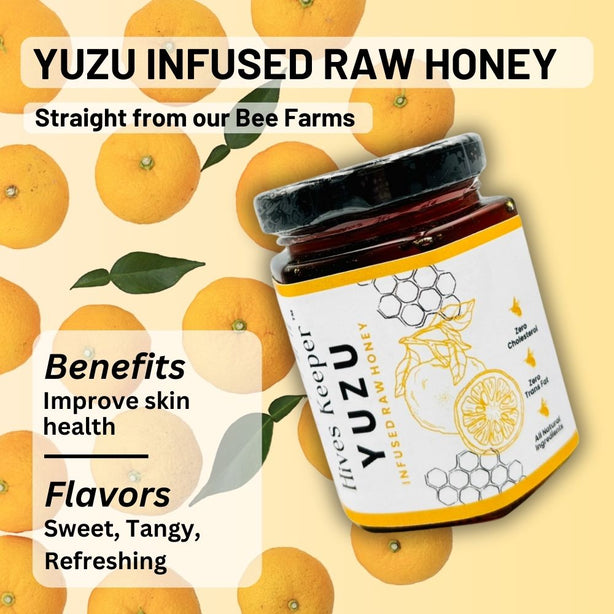 Hives Keeper Premium Yuzu Raw Infused Honey 250g