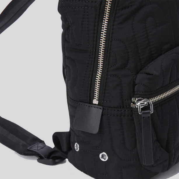 MARC JACOBS Nylon Jumbled Logo Small Backpack Black RB-4S4HBP002H02