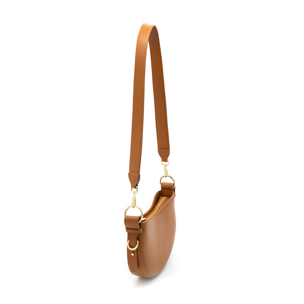 X Nihilo Lune Saddle Leather Crossbody Bag Windsor Tan