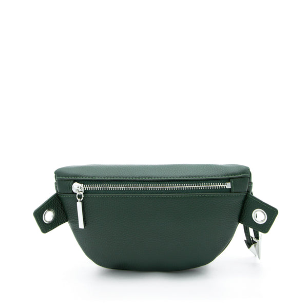 X Nihilo City Leather Bumbag Crossbody Handbag Dark Green