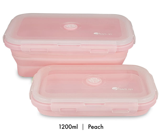 Travel Joy Eco Food Grade Silicone Foldable Lunch Box (1200ml)