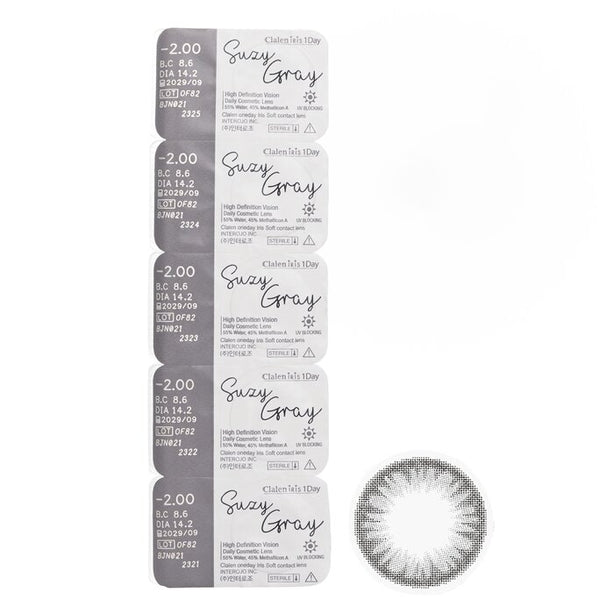 Iris 1day Suzy Gray -2.00 - 5pcs x 1 strip