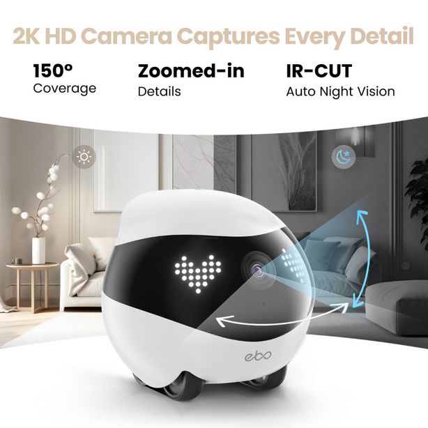 Enabot Ebo AIR 2 Smart Familybot Remote Robot CCTV for Family