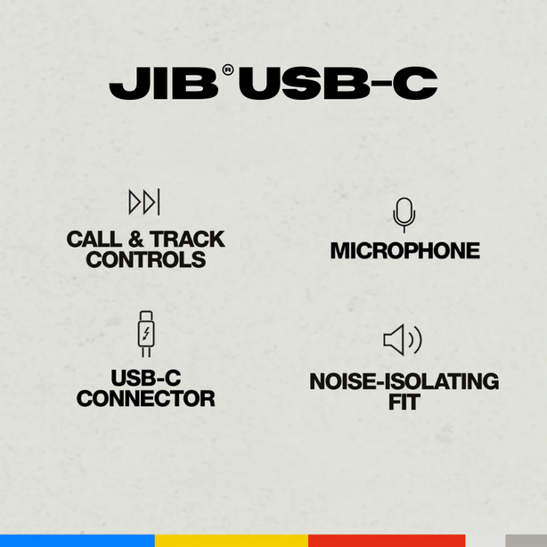 Skullcandy Jib In-Ear Earbuds with Microphone (USB-C)
