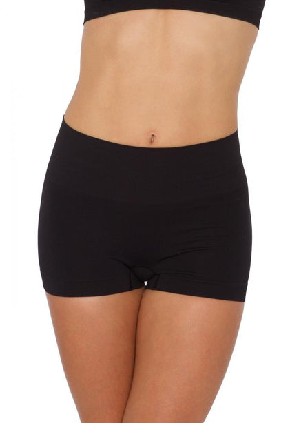 Plié Emana®️ Boxer with Waistline Strap Black