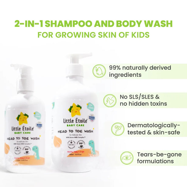 Little Etoile Head To Toe Wash For Delicate Skin (2+ Years)