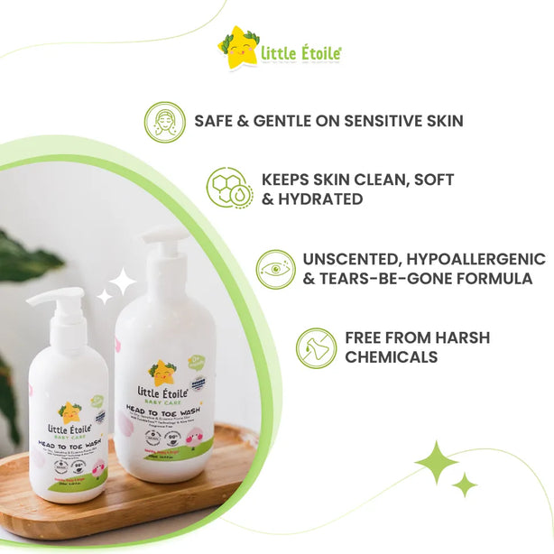 Little Etoile Head To Toe Wash For Dry, Sensitive & Eczema-prone Skin (0+ Months)