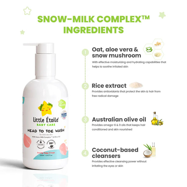 Little Etoile Head To Toe Wash For Delicate Skin (0+ Months)