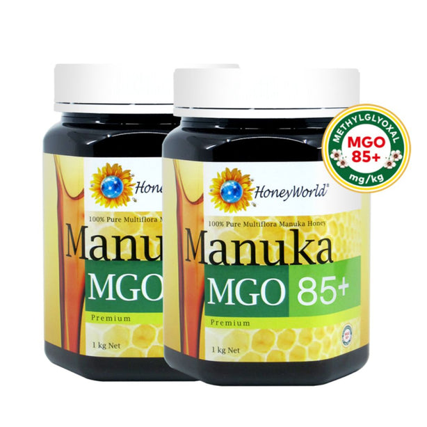 HoneyWorld Manuka MGO 85+ 1kg (Bundle of 2)