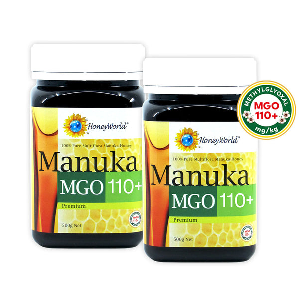 HoneyWorld Manuka MGO 110+ 500g (Bundle of 2)