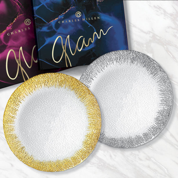 Chalres Millen Signature Collection Glam Accent Plate, Miram