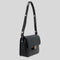 TORY BURCH Robinson Spazzolato Convertible Shoulder Bag Black RB-143122