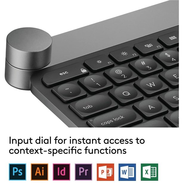 Logitech Craft Wireless Keyboard For Advanced Creativity & Productivity