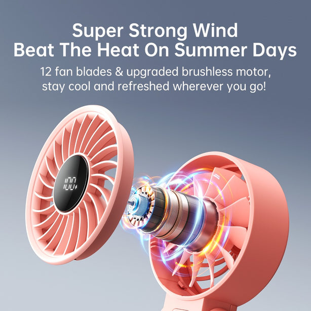 JISULIFE HANDHELD FAN LIFE7 3600MAH-PINK