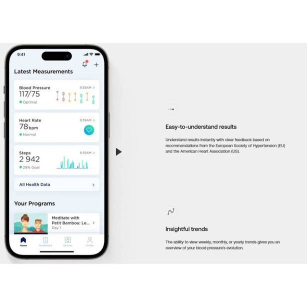 Withings WPM05-ALL-INTER BPM Connect Clinically Validated Blood Pressure Monitor (HSA registered Class B Medical Device)