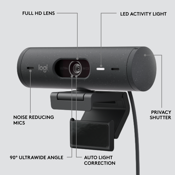 Logitech Brio 500 Full Hd Webcam