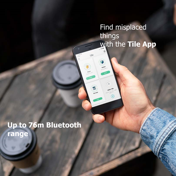 Tile Mate Bluetooth Tracker For Keys - Black And White, 2 Pack (2022)