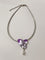 HART Purple Orchid Leaf-Shaped Choker & Earrings Series