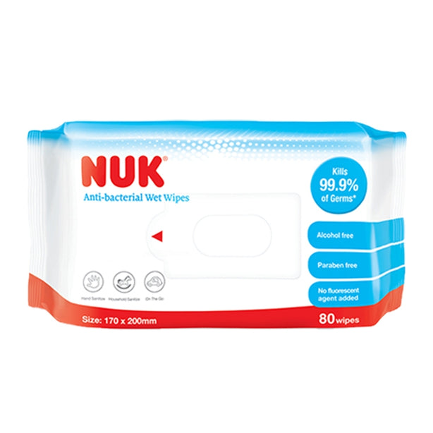 NUK Anti Bacterial Wipes 80pcs x 3