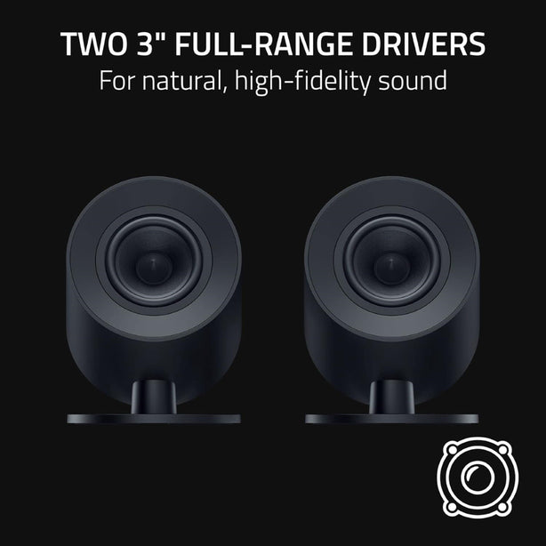 Razer Nommo V2 X - Full-Range 2.0 Pc Gaming Speakers - Eu/Idn/Rus//Ukr/Isr/Egy/Zaf + Uk/My/Sg/Uae/Sau Packaging