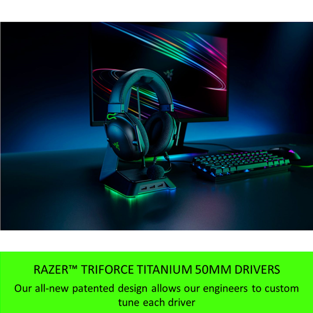 Razer BlackShark V2 - Wired Gaming Headset + USB Sound Card