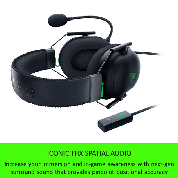 Razer BlackShark V2 - Wired Gaming Headset + USB Sound Card