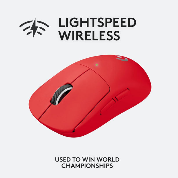 Logitech Pro X Superlight Lightspeed Wireless Gaming Mouse - Red