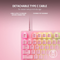 Razer Huntsman V2 Tenkeyless - Optical Gaming Keyboard (Linear Red Switch) - Quartz Edition