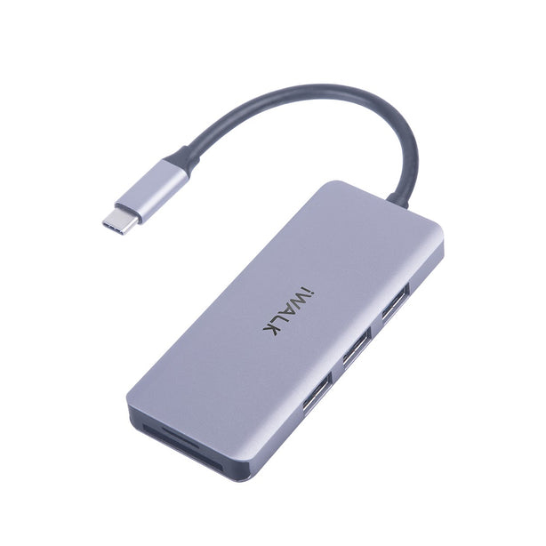 iWALK 7-in-1 Type C Hub - 3*USB/HDMI/SDC/MSDC/Type C (100w)