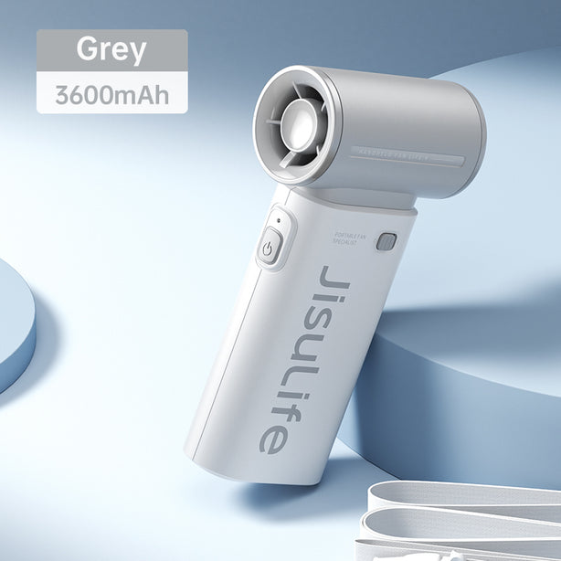 JISULIFE HANDHELD FAN LIFE9 3600MAH-LIGHT GREY