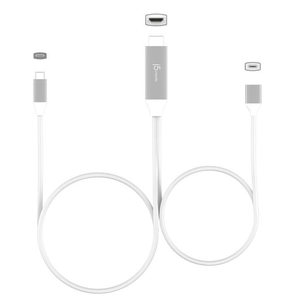 J5Create USB Type-C to 4K HDMI Cable with PD 100W pass-through