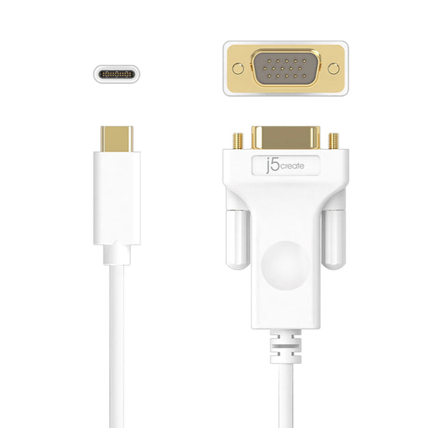 J5Create USB Type-C To VGA Cable 1.8M