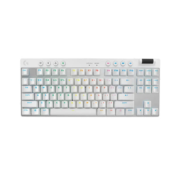Logitech Pro X Tkl Lightspeed Gaming Keyboard White (Gx-Brown)