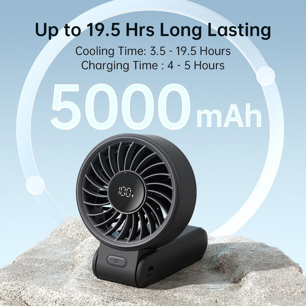 JISULIFE HANDHELD FAN LIFE7 5000MAH-BLACK