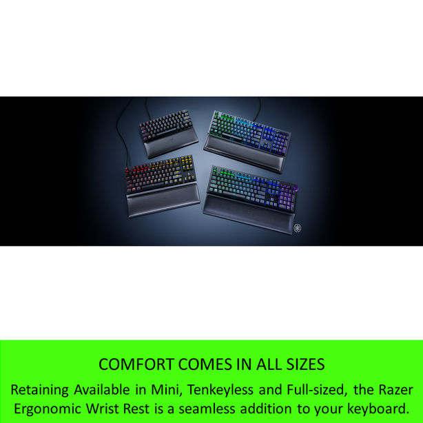 Razer Ergonomic Wrist Rest For Full Sized Keyboards