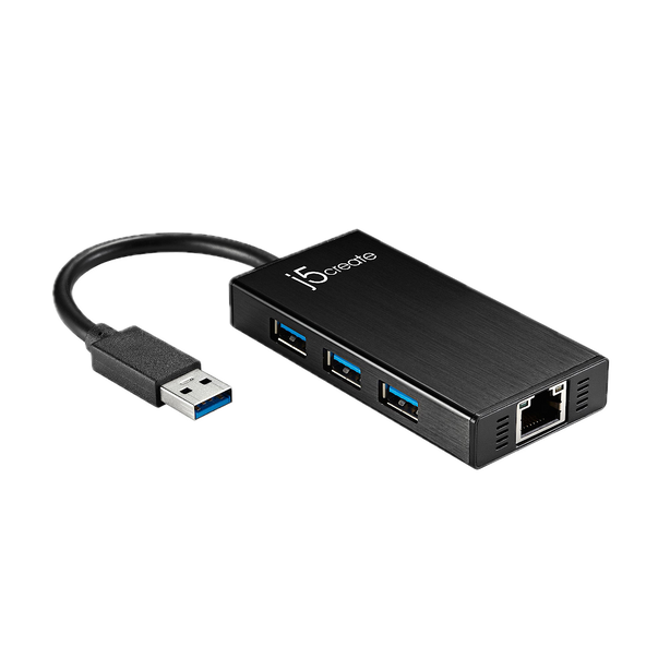 J5Create USB 3.0 Gigabit Ethernet+3-Port USB 3.0 Hub