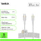 Belkin Usb-C To Lighting, Braid Sil, 1M, White Magnetic Management