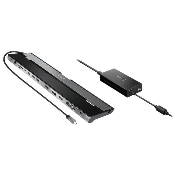 J5Create USB Type-C Triple Monitor Docking Station W/Power