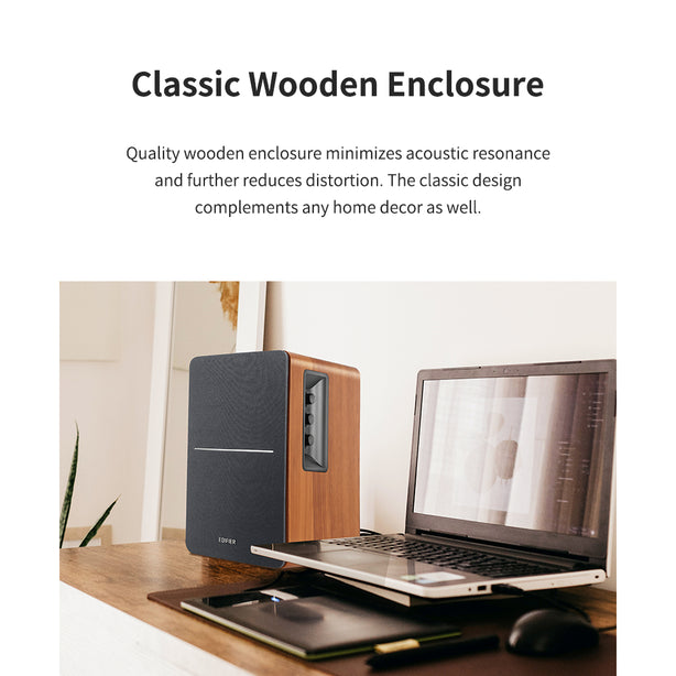 Edifier Bookshelf R1280Dbs Brown Bluetooth 42W