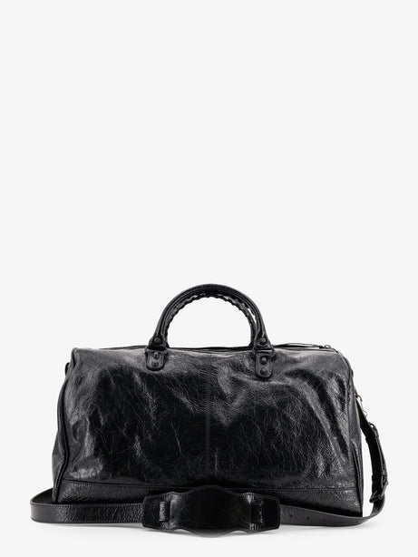 Balenciaga Le City Boston L Leather Handbag - Black